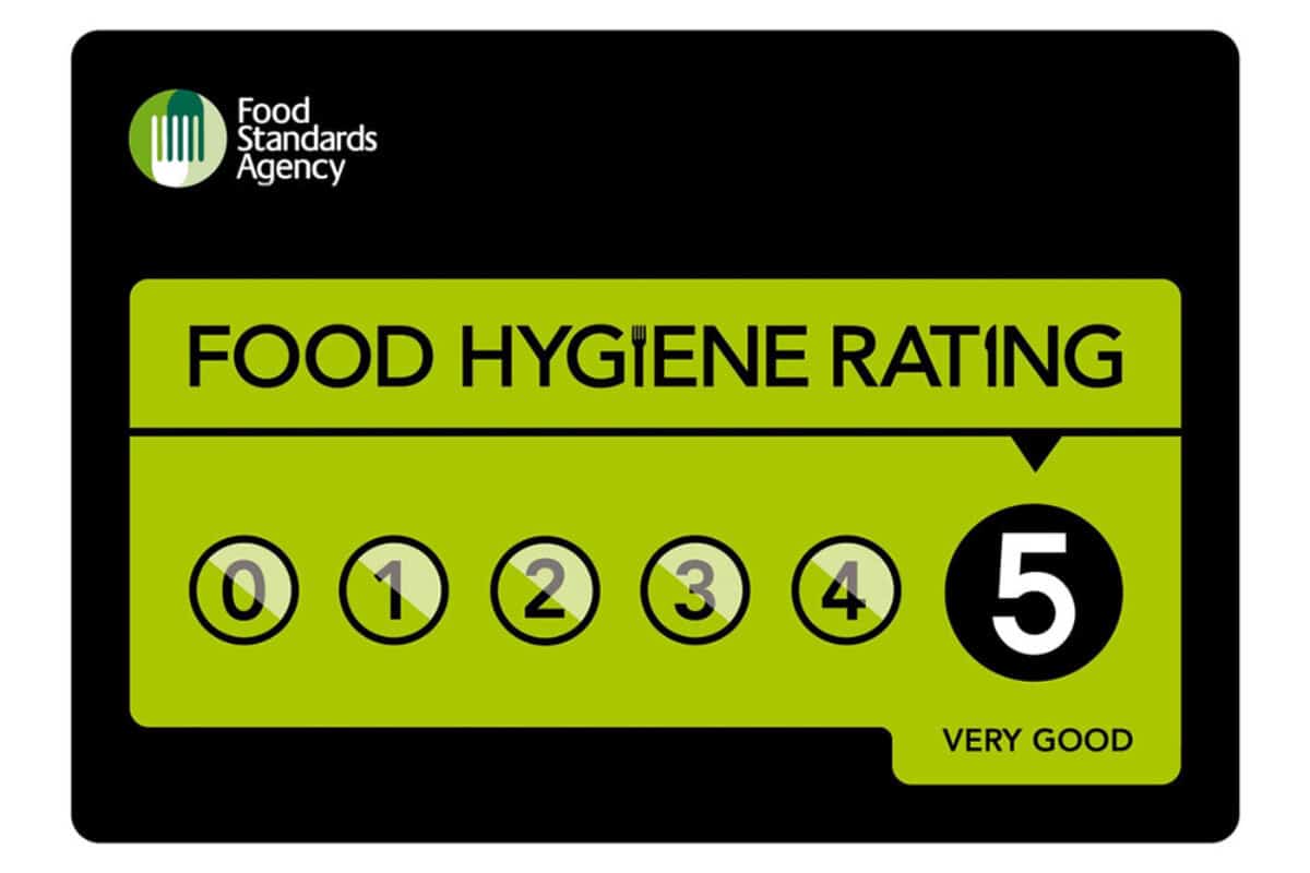 Food Hygiene Rating 5